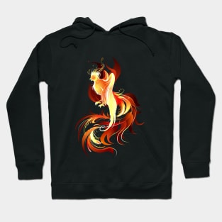 Fiery Bird ( Fire Phoenix ) Hoodie